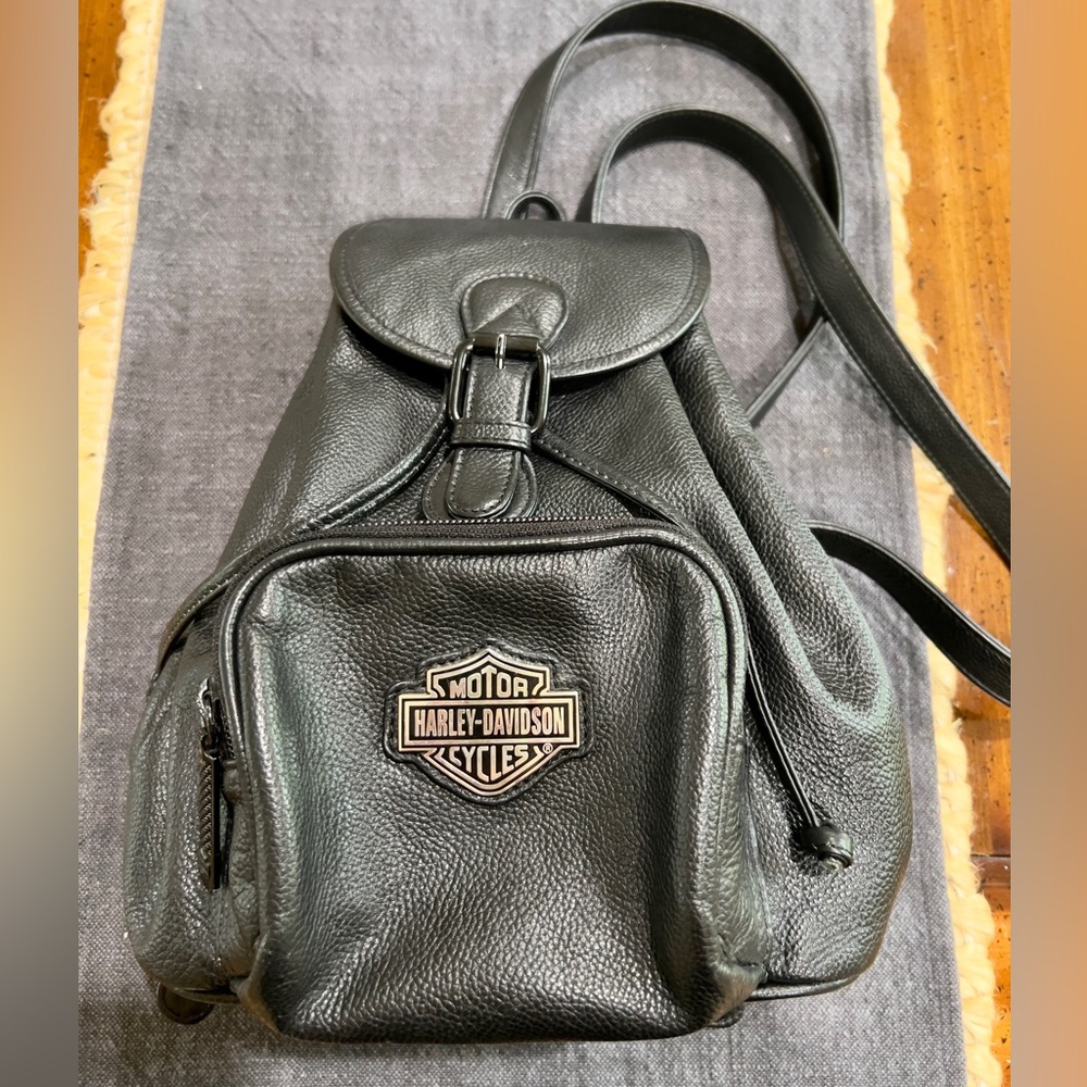Harley Davidson Leather Backpack Purse